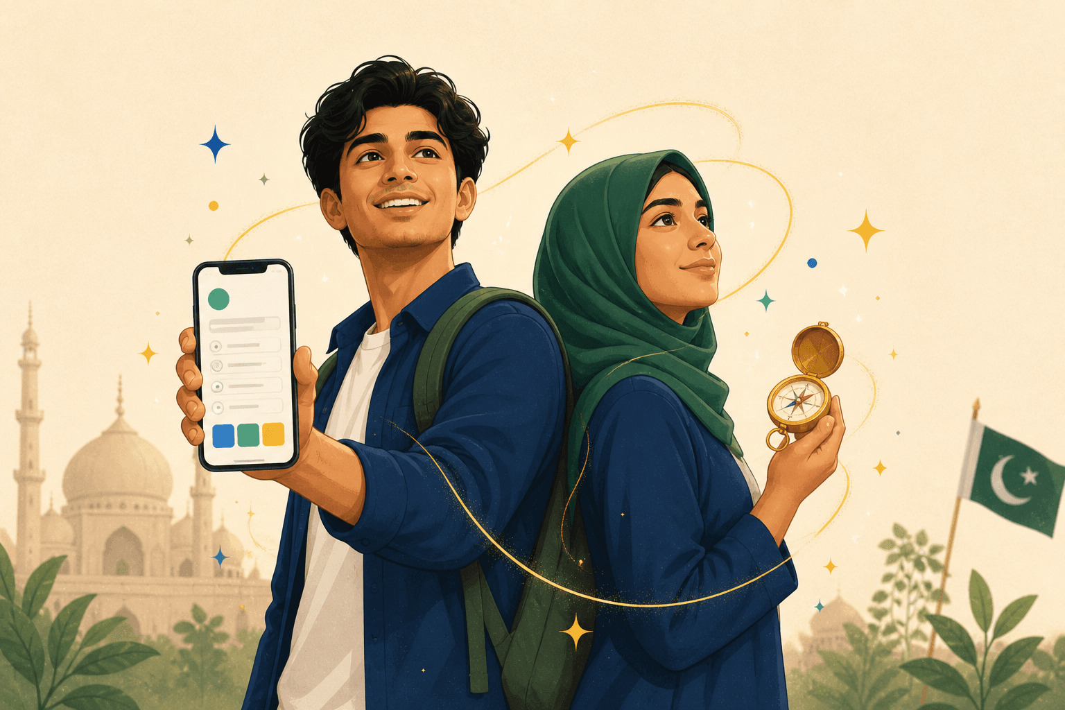 Students introducing a science-backed career quiz