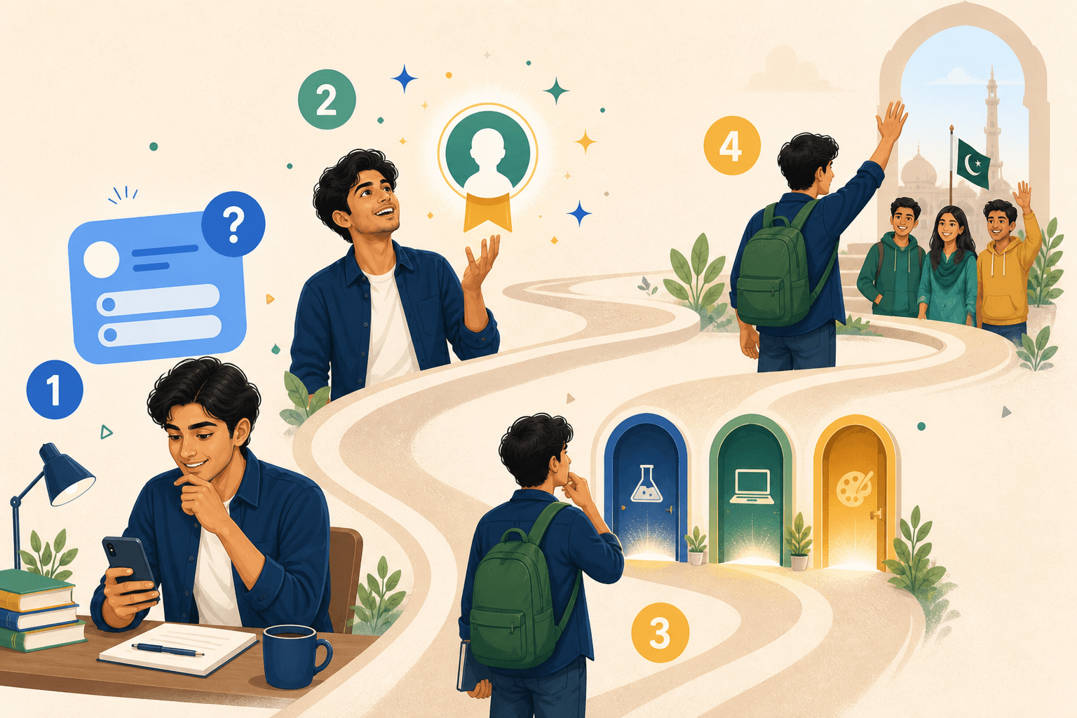 The quiz journey from questions to community